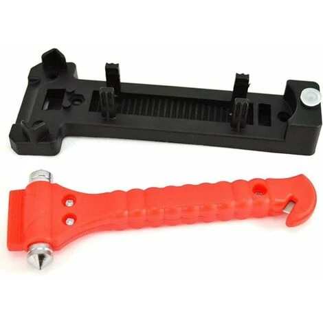 2 In 1 Mini Car Safety Hammer Life Saving Escape Emergency Hammer Seat Belt Cutter Window Glass Breaker Car Rescue Red Hammer 3 2 In 1 Mini Car Safety Hammer Life Saving Escape Emergency Hammer Seat Belt Cutter Window Glass Breaker Car Rescue Red Hammer – Image 3
