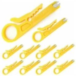10 Pcs Mini Pince À Dénuder/Câble Réseau Outil De Sertissage/Dénudeur De Fil De Réseau/Coupe-Pinceau Pour Câble Réseau RJ45 Cat5/6, Câble De Téléphone De Données, Câble UTP D'ordinateur
