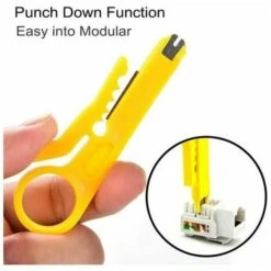 10 Pcs Mini Pince À Dénuder/Câble Réseau Outil De Sertissage/Dénudeur De Fil De Réseau/Coupe-Pinceau Pour Câble Réseau RJ45 Cat5/6, Câble De Téléphone De Données, Câble UTP D'ordinateur -Pas Cher Pro Bricoleur Magasin 100342115 3