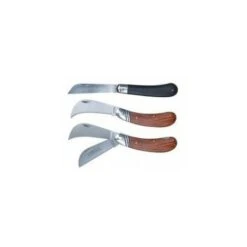 Couteau D'electricien 2 Lames+ Blocage Manche Bois - OUTIFRANCE