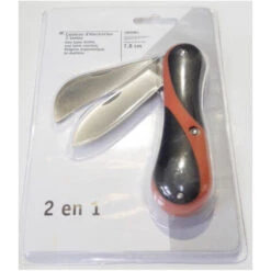 Couteau D'électricien 2 Lames Longueur 78mm Avec Manche Ergonomique Bi-matiére FISCHER DAREX 3825558 -Pas Cher Pro Bricoleur Magasin 12024517 3