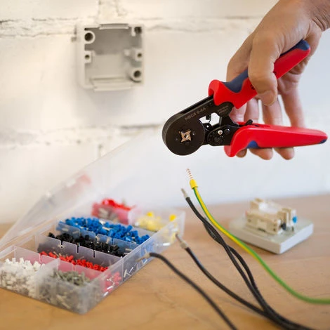 Pince à Sertir + 1200 Cosses De Câbles - Pince A Sertir, Sertissage, Pince A Sertir Plomberie 2 Pince à Sertir + 1200 Cosses De Câbles - Pince A Sertir, Sertissage, Pince A Sertir Plomberie – Image 2