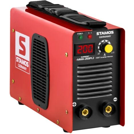 Stamos Poste À Souder À L'Arc Mma Soudure Electrode Inverter Igbt Led 200A 2 Stamos Poste À Souder À L'Arc Mma Soudure Electrode Inverter Igbt Led 200A – Image 2