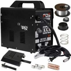 COSTWAY Poste à Souder 230V Inerte FLUX Gaz Inerte MIG 130 électrode De Soudage Fil Fourré