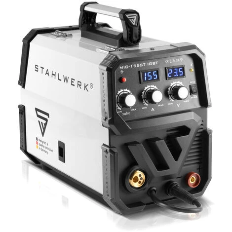 Poste De Soudage STAHLWERK MIG 155 ST IGBT - Poste De Soudage MIG MAG Sous Gaz Protecteur Avec 155 Ampères, Fonction MMA, Adapté Au Fil Fourré FLUX, 7 Ans De Garantie. 2 Poste De Soudage STAHLWERK MIG 155 ST IGBT - Poste De Soudage MIG MAG Sous Gaz Protecteur Avec 155 Ampères, Fonction MMA, Adapté Au Fil Fourré FLUX, 7 Ans De Garantie. – Image 2
