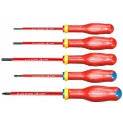 Jeu De 5 Tournevis PROTWIST Isolés 1000 Volts FACOM ATP.J5VE