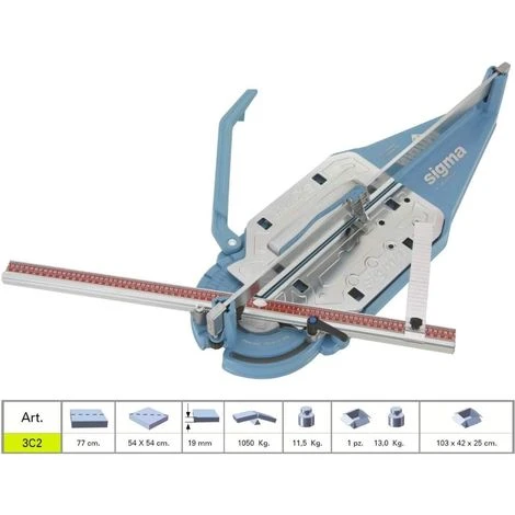COUPE CARREAUX CARRELAGE SIGMA 3C2 PROFESSIONEL MANUEL LONGUEUR COUPE 77 CM 1 COUPE CARREAUX CARRELAGE SIGMA 3C2 PROFESSIONEL MANUEL LONGUEUR COUPE 77 CM