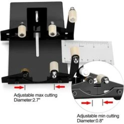 Fixm Kit Coupe-bouteilles, Coupe Verre Pour Bouteilles Rondes Et Carrées Avec 2 Roues 4 Feuilles De Papier De Verre, 1 Clé Hexagonale, 1 Petite Règle -Pas Cher Pro Bricoleur Magasin 19168194 4