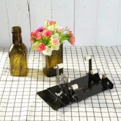 Fixm Kit Coupe-bouteilles, Coupe Verre Pour Bouteilles Rondes Et Carrées Avec 2 Roues 4 Feuilles De Papier De Verre, 1 Clé Hexagonale, 1 Petite Règle -Pas Cher Pro Bricoleur Magasin 19168194 5