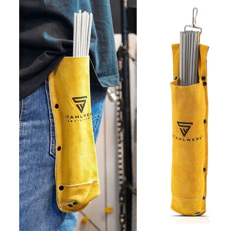 STAHLWERK Poche Pour électrodes Poche Pour Baguette De Soudage En Cuir Véritable Résistant à La Chaleur Et Au Feu 5 STAHLWERK Poche Pour électrodes Poche Pour Baguette De Soudage En Cuir Véritable Résistant à La Chaleur Et Au Feu – Image 5