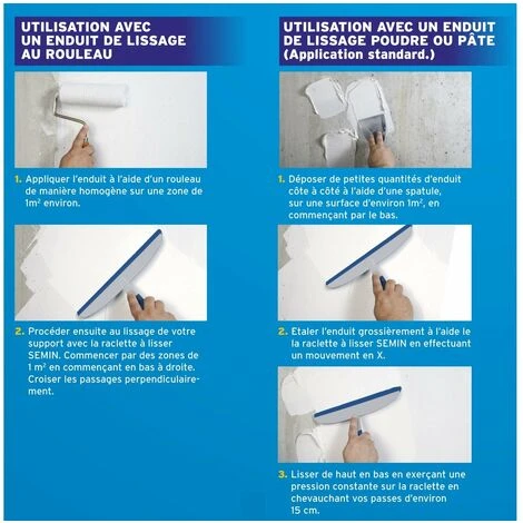 Lot De 2 Raclettes à Lisser Les Enduits Semin - 30 Cm 4 Lot De 2 Raclettes à Lisser Les Enduits Semin - 30 Cm – Image 4