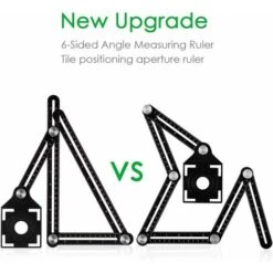 Outil De Gabarit Multi-angle Règle De Mesure Règle En Alliage D'aluminium Multifonctions Souverain Règle Poreuse Outil De Rapporteur, Outil De Gabarit D'angle, Convient Aux Travailleurs -Pas Cher Pro Bricoleur Magasin 27204441 4