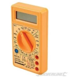 Pas Cher Pro Bricoleur Magasin 12 Silverline Multimètre Numérique, CC Et CA, CC Et CA