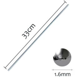 20pcs Tige De Soudure En Aluminium Facile à Basse Température De 1,6 Mm 7 20pcs Tige De Soudure En Aluminium Facile à Basse Température De 1,6 Mm -Pas Cher Pro Bricoleur Magasin 30078365 3