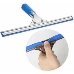 Kit De Nettoyage De Fenêtre, Raclette à Vitre Et Microfibre Chiffon, Raclette Douche Avec Lèvre En Caoutchouc, Outil De Nettoyage De Vitres,raclette 35cm -Pas Cher Pro Bricoleur Magasin 41869179 3