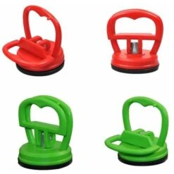 4 Pièces 5.5 Cm Dent Pullers Ventouses Ventouses De Réparation Puller Removal Tool, Ventouses Robustes, Kit D'outils De Réparation Pour Tablette Ou Autre écran LCD(Rouge, Vert)