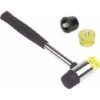 Marteau En Caoutchouc, Marteau En Caoutchouc Avec Outils Double Face Pour Projets De Bricolage, Artisanat, Macaron Noir