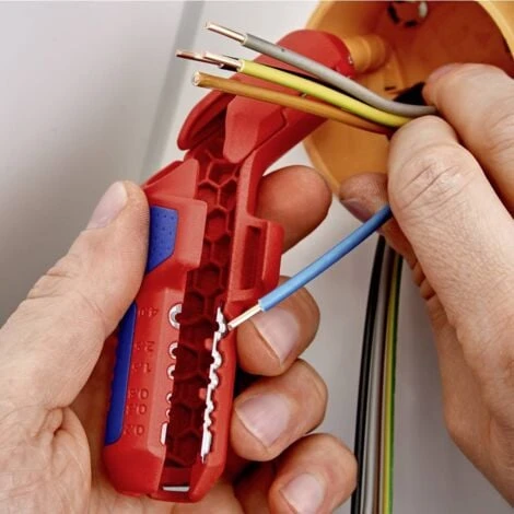 Outil Universel à Dégainer Pour Droitiers ErgoStrip Knipex 16 95 01 SB 2 Outil Universel à Dégainer Pour Droitiers ErgoStrip Knipex 16 95 01 SB – Image 2