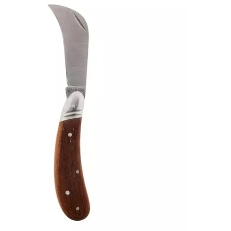 Couteau éléctricien Manche Bois + étui 1 Couteau éléctricien Manche Bois + étui