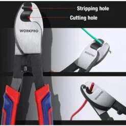 WORKPRO Pince Coupe-Câble 210mm, Idéal Pour Couper Les Câbles En Cuivre, En Aluminium Et Les Câbles Electriques 7 WORKPRO Pince Coupe-Câble 210mm, Idéal Pour Couper Les Câbles En Cuivre, En Aluminium Et Les Câbles Electriques -Pas Cher Pro Bricoleur Magasin 45732239 3