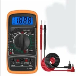 Multimètre Numérique XL830L 2000 Comptes Mini Multimètre Testeur De Pile Courant Tension AC DC Résistance Buzzer Transistor Voltmètre Ampèremètre Avec Écran LCD Rétroéclairé Guazhuni -Pas Cher Pro Bricoleur Magasin 46338612 5