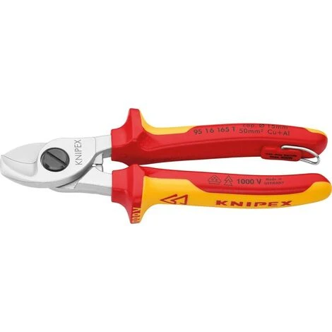 Kabelschere VDE 165mm M.Si-Öse Knipex 2 Kabelschere VDE 165mm M.Si-Öse Knipex – Image 2