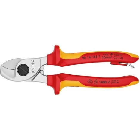 Kabelschere VDE 165mm M.Si-Öse Knipex 5 Kabelschere VDE 165mm M.Si-Öse Knipex – Image 5