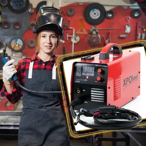 XPOtool Poste à Souder MIG à Onduleur IGBT Soudage MIG/MMA Avec Fil Fourré Et Électrodes 2 XPOtool Poste à Souder MIG à Onduleur IGBT Soudage MIG/MMA Avec Fil Fourré Et Électrodes – Image 2