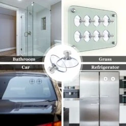 Ventouses En Plastique Ventouse Anti-Collision Transparente En Caoutchouc Vis Écrou En Métal Ventouse Solide En PVC Transparent Remplacement Avec Écrou De Vis Fontainebleau 12PCS -Pas Cher Pro Bricoleur Magasin 50922684 3