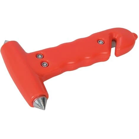 KIT SÉCURITÉ : MARTEAU BRISE-VITRE ET COUPE-CEINTURE 150 MM SILVERLINE 395235 1 KIT SÉCURITÉ : MARTEAU BRISE-VITRE ET COUPE-CEINTURE 150 MM SILVERLINE 395235