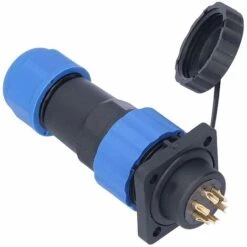 Prise De Courant étanche, Adaptateur De Connecteur Industriel Connexion De Soudage Résistant à L'oxydation Pour Les équipements électroniques Pour Les Communications (6 Noyaux) Macaron