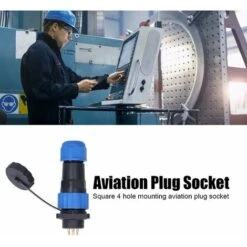 Prise De Courant étanche, Adaptateur De Connecteur Industriel Connexion De Soudage Résistant à L'oxydation Pour Les équipements électroniques Pour Les Communications (6 Noyaux) Macaron -Pas Cher Pro Bricoleur Magasin 53106871 5