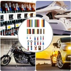 Ensemble De Boîtiers De Fils électriques, Bornes à Sertir De 350 PCS Connecteurs à Bout à Bout + 328 Tubes De Thermo-rétraction (678pcs)Macaron -Pas Cher Pro Bricoleur Magasin 53106875 5