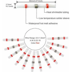 Cosses Electriques Souder Gaine Terminaux Thermorétractables Cuivre Electrique, Fil Câble Connecteur Macaron -Pas Cher Pro Bricoleur Magasin 53106877 3