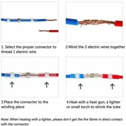 Cosses Electriques Souder Gaine Terminaux Thermorétractables Cuivre Electrique, Fil Câble Connecteur Macaron -Pas Cher Pro Bricoleur Magasin 53106877 4