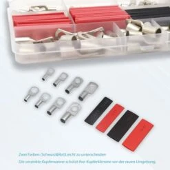 Cosses De Câble En Cuivre étamé, Cosses De Câble, Connecteurs à Sertir, 140 Pièces Cosses à Anneau Pour Gaine Thermorétractable Macaron -Pas Cher Pro Bricoleur Magasin 53106891 4