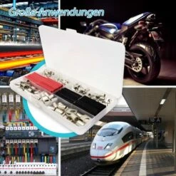 Cosses De Câble En Cuivre étamé, Cosses De Câble, Connecteurs à Sertir, 140 Pièces Cosses à Anneau Pour Gaine Thermorétractable Macaron -Pas Cher Pro Bricoleur Magasin 53106891 5