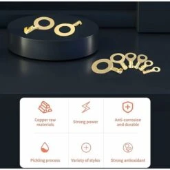 Cosses De Fil électrique Oeillet Cosses à Sertir Anneau En Laiton Cosses De Fil Trou Pour Les Yeux Fil De Cuivre Connecteur à Sertir Kit De Bornes De Fil Macaron -Pas Cher Pro Bricoleur Magasin 53106892 5