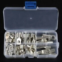 Kit De Connecteurs à Sertir Pour Bague De Cosse De Câble De Soudure De Batterie De Terminal De Tube De Cuivre 60pcs Macaron