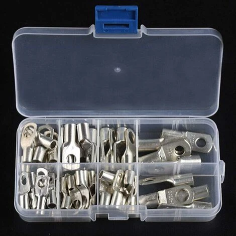 Kit De Connecteurs à Sertir Pour Bague De Cosse De Câble De Soudure De Batterie De Terminal De Tube De Cuivre 60pcs Macaron 1 Kit De Connecteurs à Sertir Pour Bague De Cosse De Câble De Soudure De Batterie De Terminal De Tube De Cuivre 60pcs Macaron