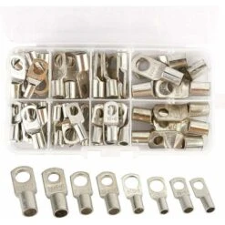 Kit De Connecteurs à Sertir Pour Bague De Cosse De Câble De Soudure De Batterie De Terminal De Tube De Cuivre 60pcs Macaron 7 Kit De Connecteurs à Sertir Pour Bague De Cosse De Câble De Soudure De Batterie De Terminal De Tube De Cuivre 60pcs Macaron -Pas Cher Pro Bricoleur Magasin 53106893 3