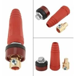 Connecteur De Câble De Soudage DKJ35-50 Connecteur De Câble à Raccord Rapide Rouge Avec Prise Pour Machine à Souder Macaron -Pas Cher Pro Bricoleur Magasin 53106901 3
