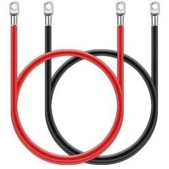 Cosse De Câble 50cm M8 Accessoires De Réparation De Câble De Fil De Terre De Batterie De Fil De Cuivre Rouge Et Noir Macaron -Pas Cher Pro Bricoleur Magasin 53106903 4