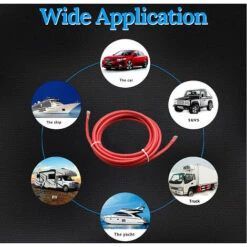 Cosse De Câble 50cm M8 Accessoires De Réparation De Câble De Fil De Terre De Batterie De Fil De Cuivre Rouge Et Noir Macaron -Pas Cher Pro Bricoleur Magasin 53106903 5