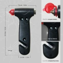 Marteau De Sécurité Portable D'urgence, Pour Voiture: Petit-déjeuner Et Coupe-bande De Sécurité -Pas Cher Pro Bricoleur Magasin 54537486 4