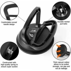 Lot De 2 Outils De Débosselage Et De Réparation De Voiture Avec Ventouse, Pour Poignée De Fenêtre, Porte, Miroir, Granit, Levage D'objets Mobiles (5,7 Cm) Noir,Versailles -Pas Cher Pro Bricoleur Magasin 54827997 3