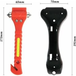 Nouveau Pack Léger 2 Outil D'évacuation D'urgence Avec Marteau De Sauvetage Et Coupeur De Ceinture De Sécurité Outil De Survie De Premiers Soins -Pas Cher Pro Bricoleur Magasin 54846151 3