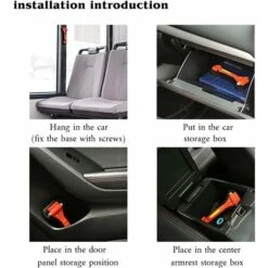 Nouveau Pack Léger 2 Outil D'évacuation D'urgence Avec Marteau De Sauvetage Et Coupeur De Ceinture De Sécurité Outil De Survie De Premiers Soins -Pas Cher Pro Bricoleur Magasin 54846151 5