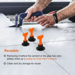 VINGO Système De Nivellement De Carreaux 220 Pièces Pack Entretoises De Niveleurs De Carreaux Réutilisables Pour La Construction -Pas Cher Pro Bricoleur Magasin 55434084 5