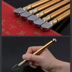 Outils De Coupe De Verre 5pcs, Coupe-verre Professionnel Avec Poignee En Metal Pour Couper Du Verre Epais Et Des Carreaux. -Pas Cher Pro Bricoleur Magasin 55886521 4